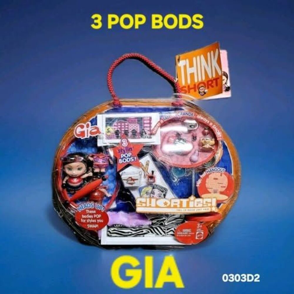 GIA ❤️️ 3 Pop Bods FABULICIOUS FASHIONISTA 04 ❤️️ SHORTIES Mattel GROOVY Bratz